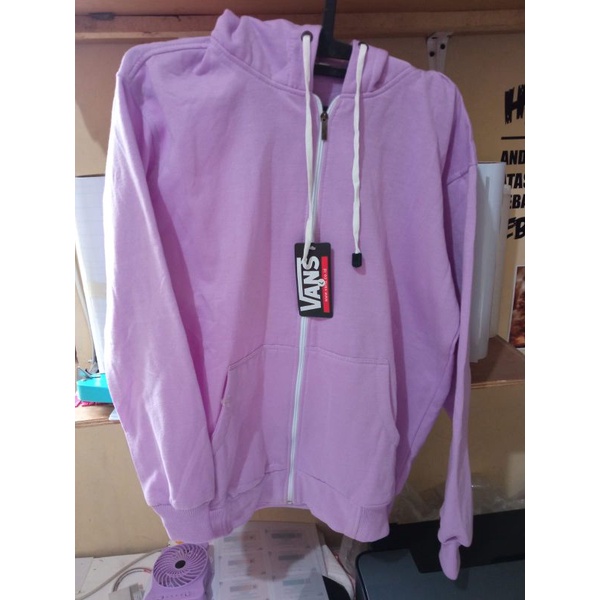 Jaket zipper lilac gc life goes on