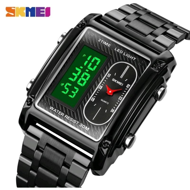 TRENDING SKMEI 1868 Jam Tangan Pria Digital Analog Dual Time Sport Watch