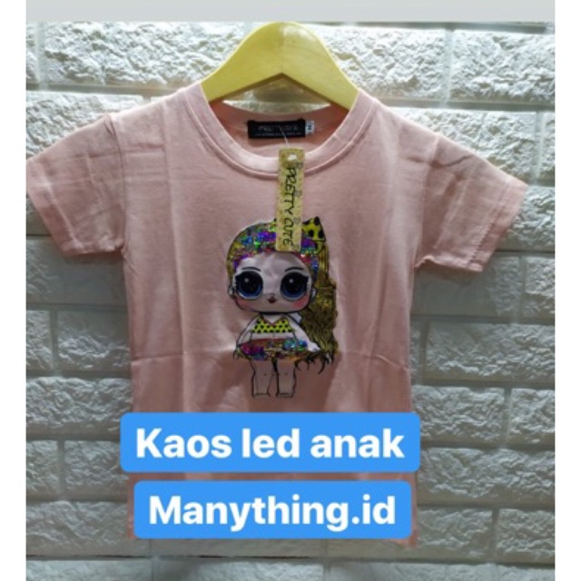 KAOS LED ANAK PROMO MURAH 1 pcs = 33.000