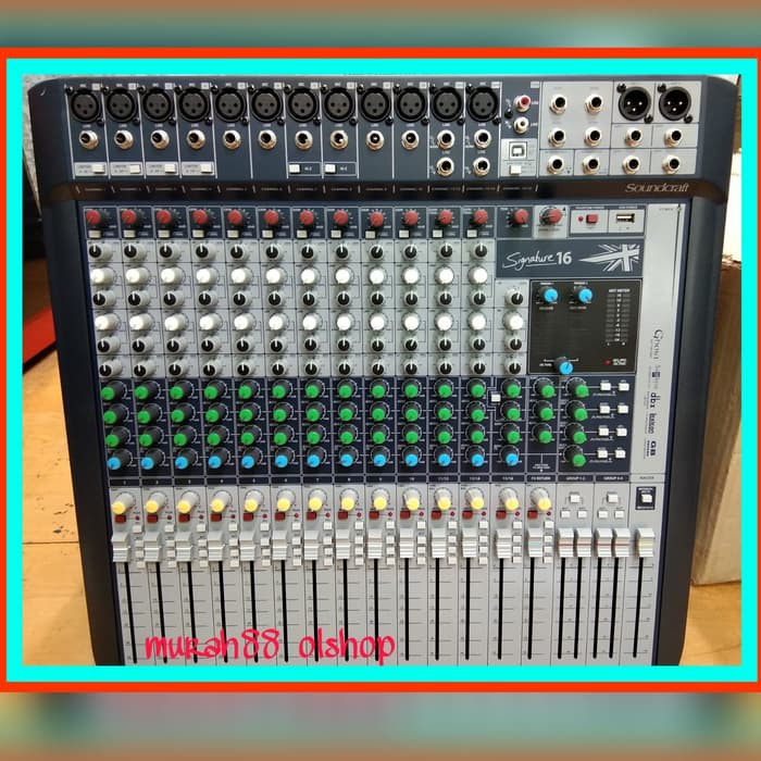 mixer audio soncraft soundcrafts soundcraf signature 16 signature16