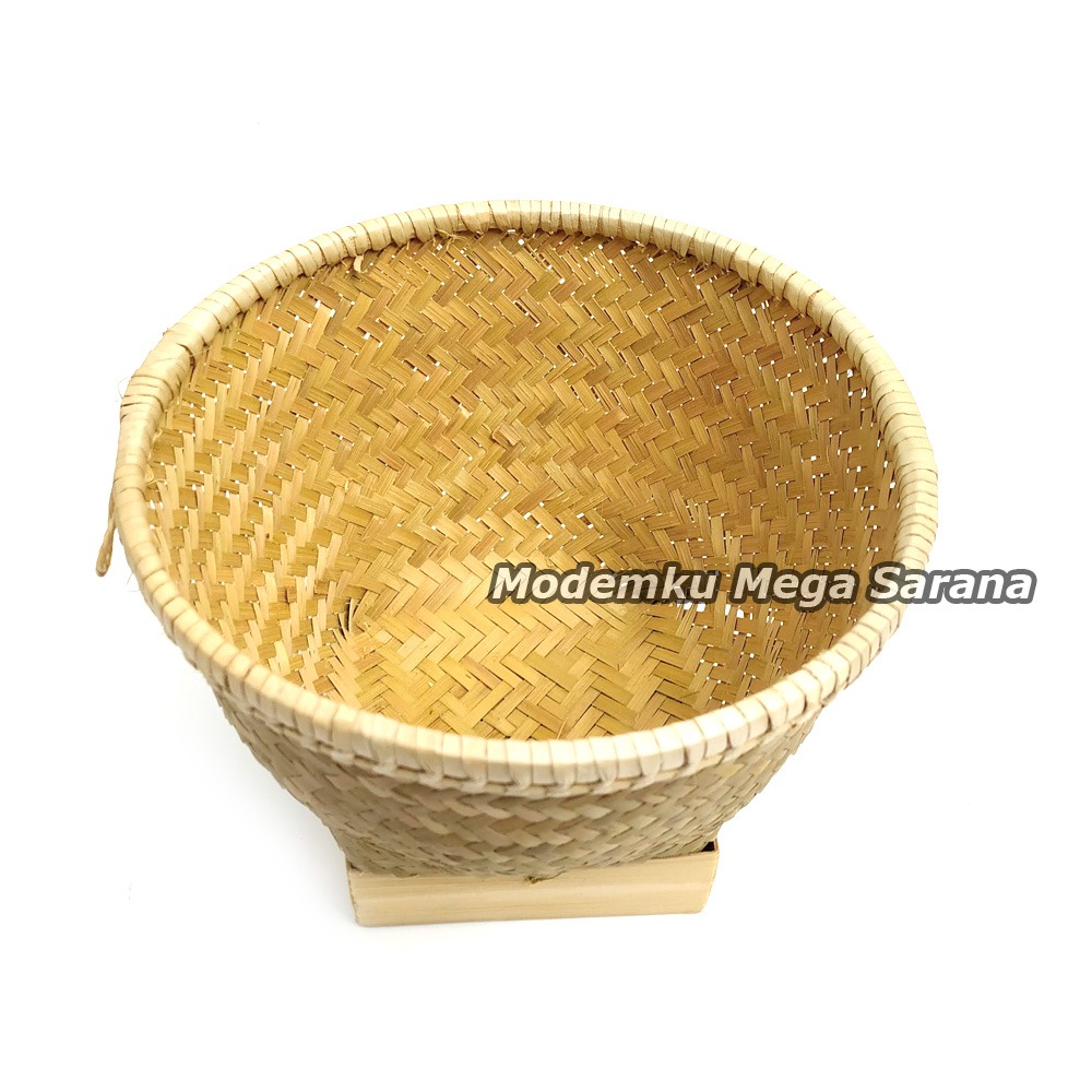 Rice Bowl Wakul Nasi Ceting Bakul Tempat Nasi Anyaman Bambu - D20 cm