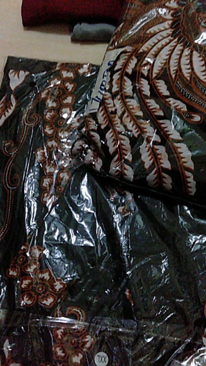 Batik Couple Keluarga Sania Ruffle Ori Ndoro Jowi Dnt - Motif Manuk Rantai Kuning