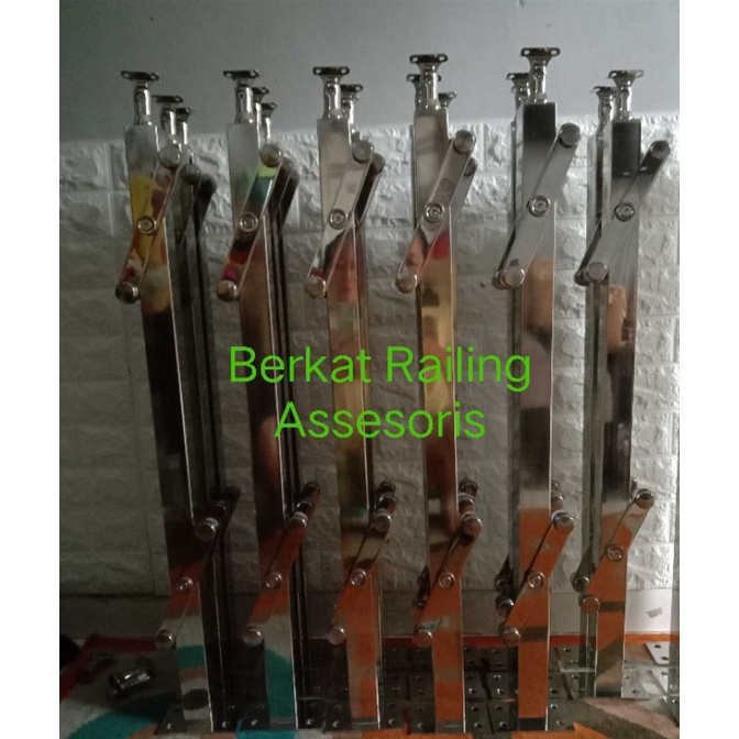 Tiang Hollow Railing Tangga SUS 304