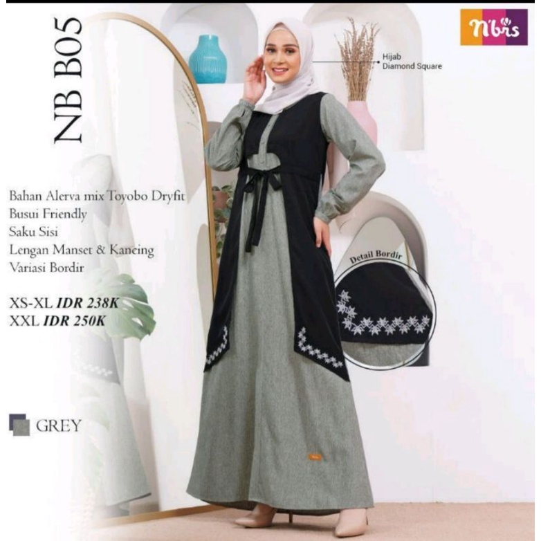 GAMIS NIBRAS NB B05 GREY SIZE XXL