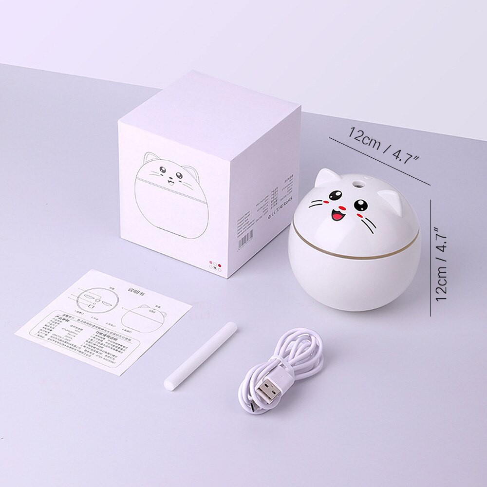 Kucing Humidifier 300ML Purifier Diffuser Portable / Aroma Terapi Aromatherapy Essential oil