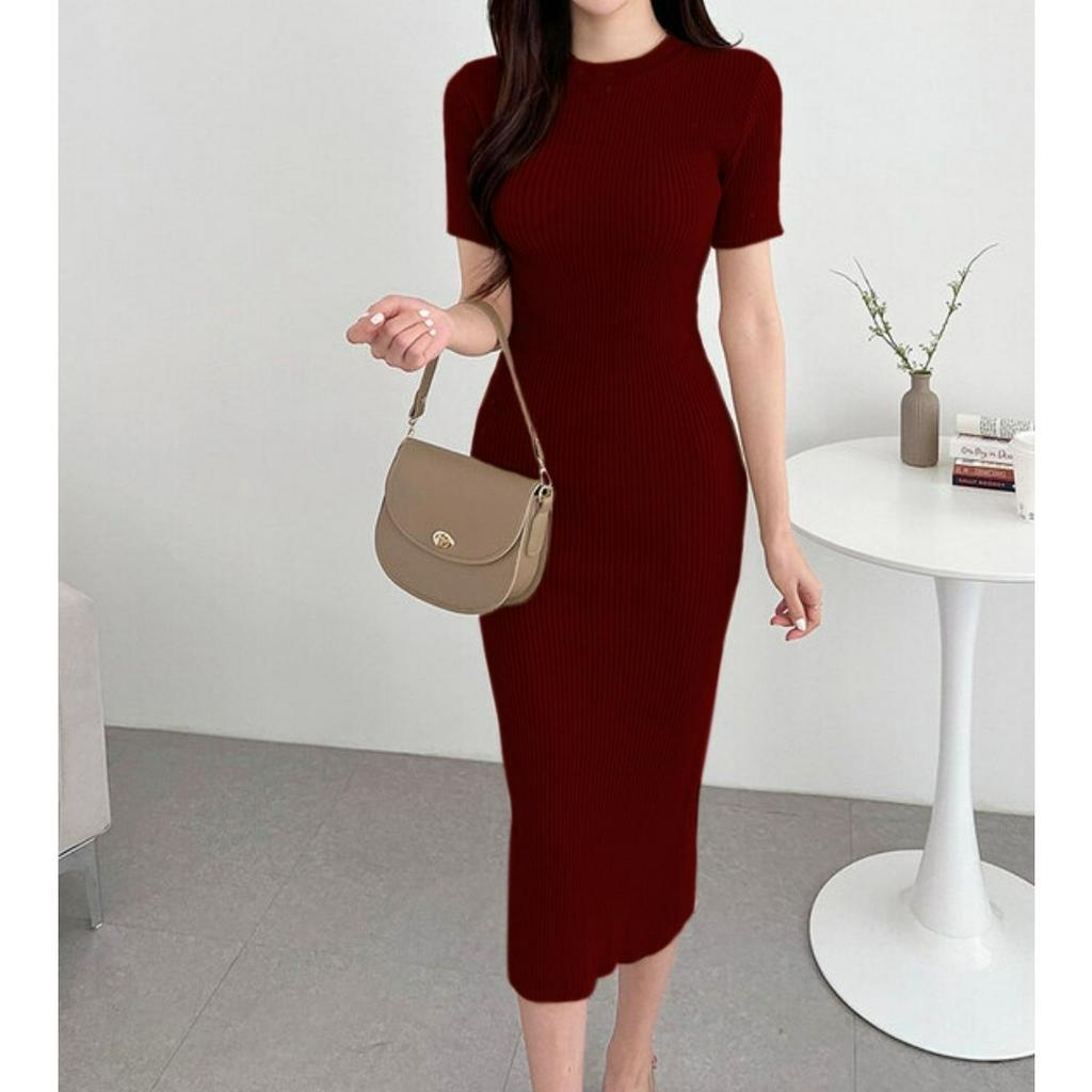 HCL Dress Maddy - Midi DressWanita - Casual Dress Terbaru