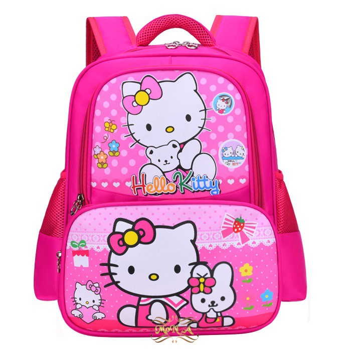 Tas Ransel Sekolah Anak Perempuan SD 16 inc 3 ruang kualitas import Premium -M0170