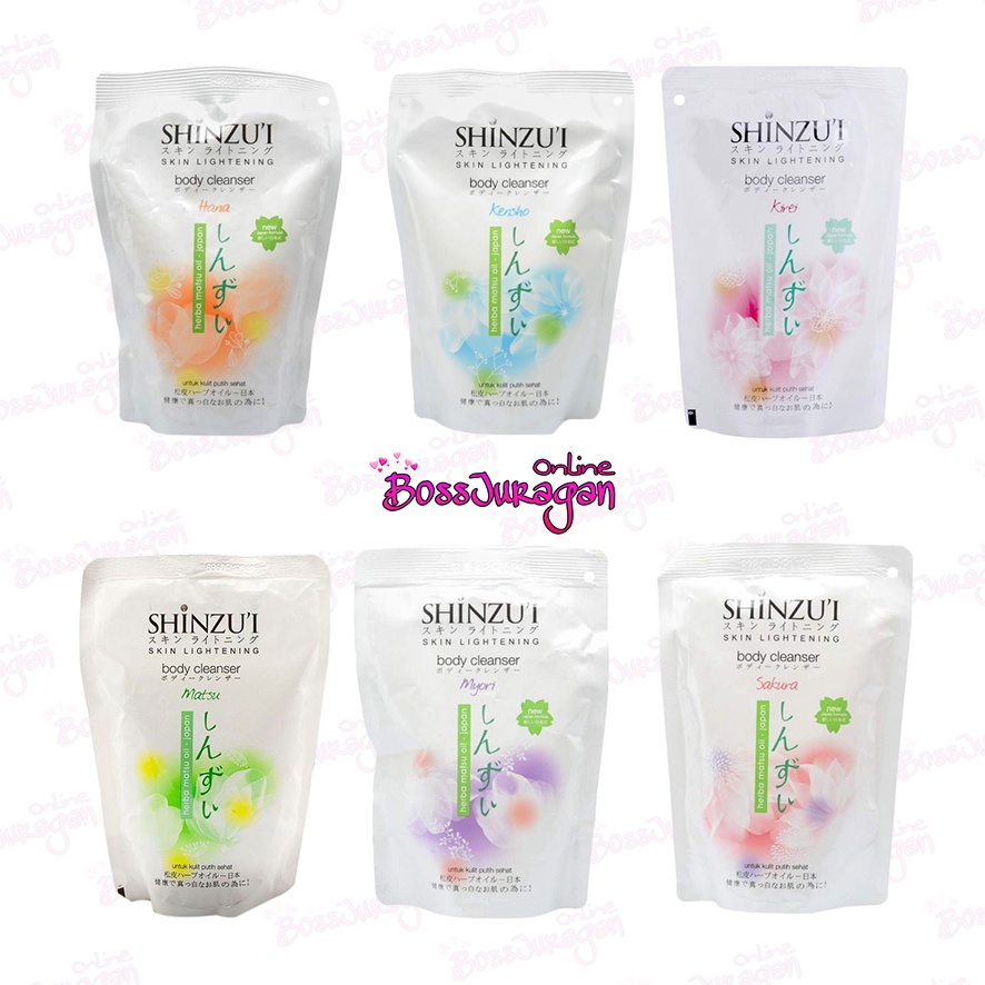 (BOSS) SHINZUI Body Cleanser 420ml - Sabun Cair Shinzui Skin Lightening Body Cleanser Refill 420ml