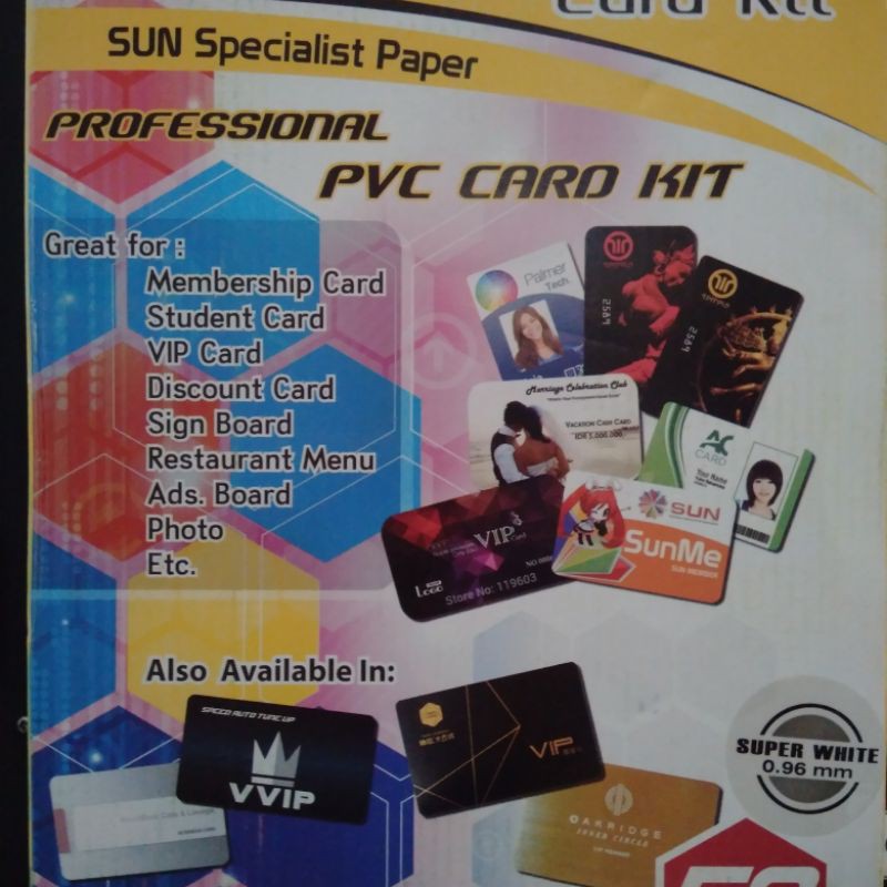 

Bahan PVC Id Card SUN 0,96 Putih 50set