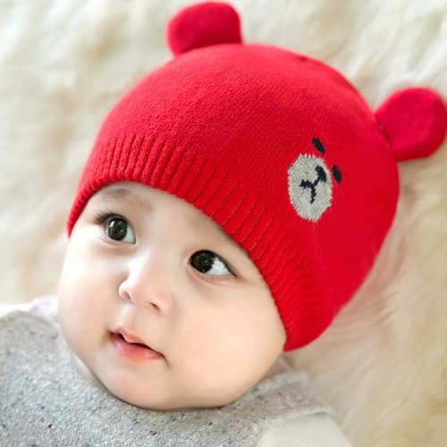 BABY HAT knitted beanie topi bayi kupluk rajut bayi baby girl baby boy