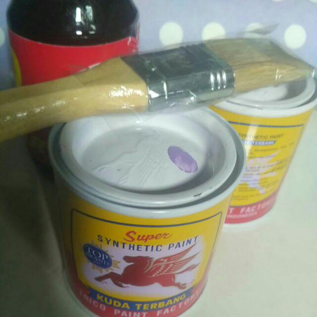 Kuas Cat Gagang Kayu Eterna 1”