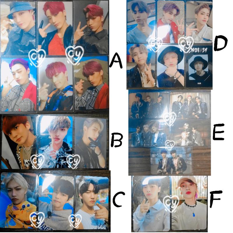 PHOTOCARD ATEEZ STRAY KIDS CHOI SAN CHOI JONGHO PARK SEONGHWA SONG MINGI HAN JISUNG LEE FELIX SEO CH