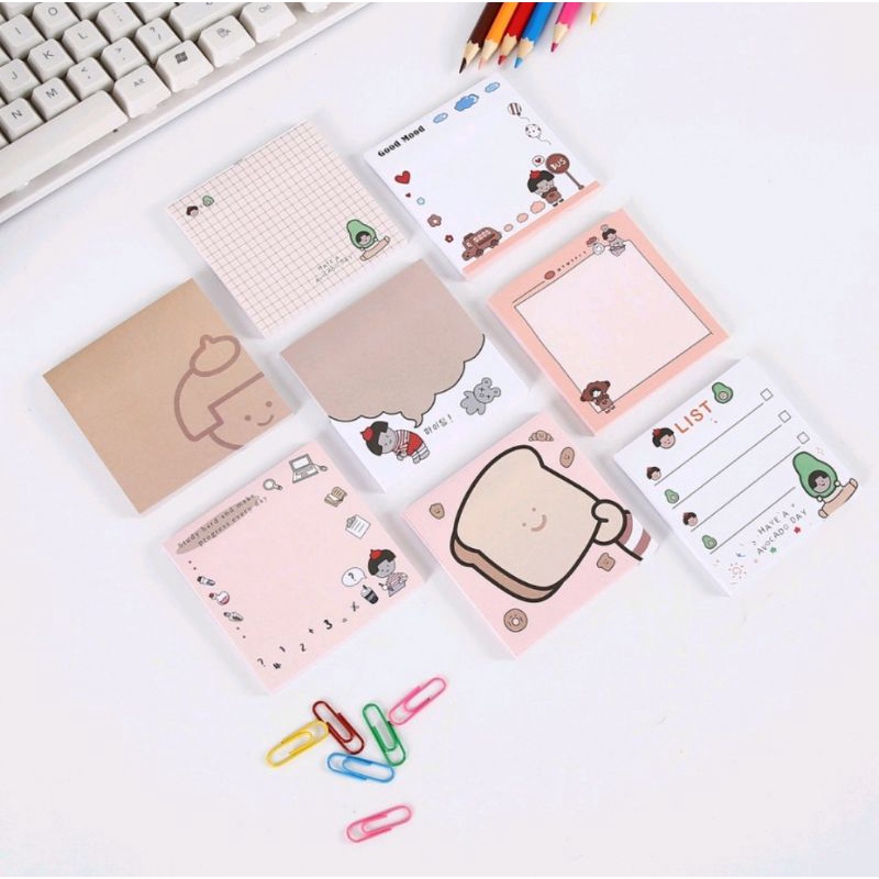 

BELI 6 FREE 1 Print memopad tanpa lem lucu ukuran (7 cm x 7 cm) ketebalan kertas 80 gsm