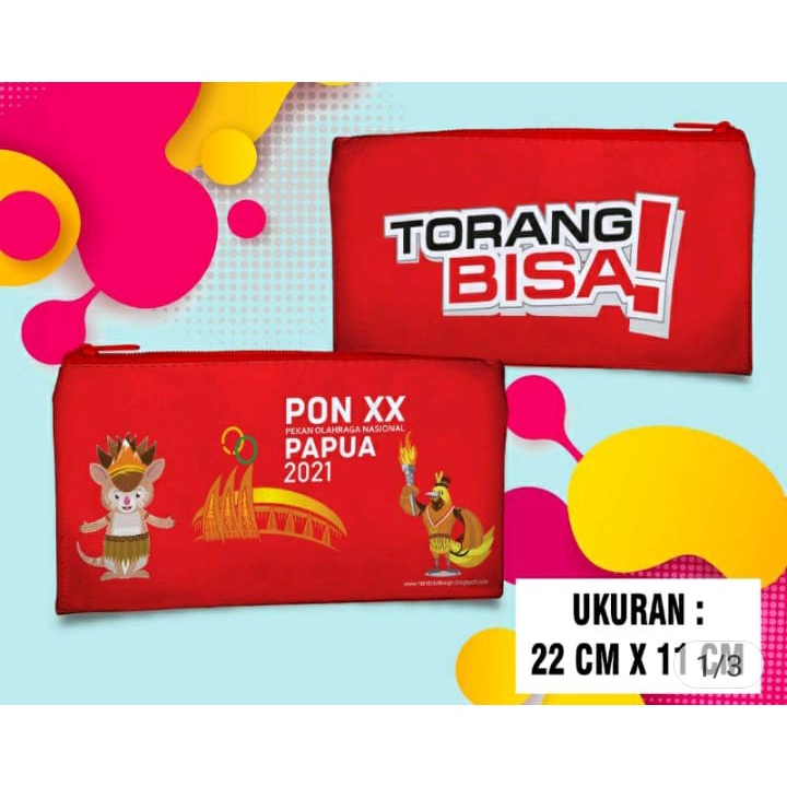 

Pencil Case Pon Papua Kostak Tempat Pensil Kotak alat Tulis Wadah Dompet Pensil Lucu unik