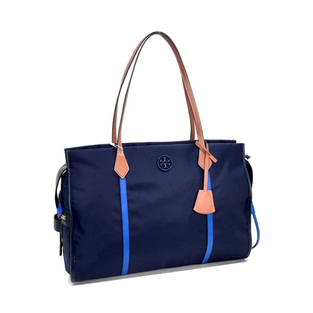 TB Perry Nylon Color-Block Oversized Tote