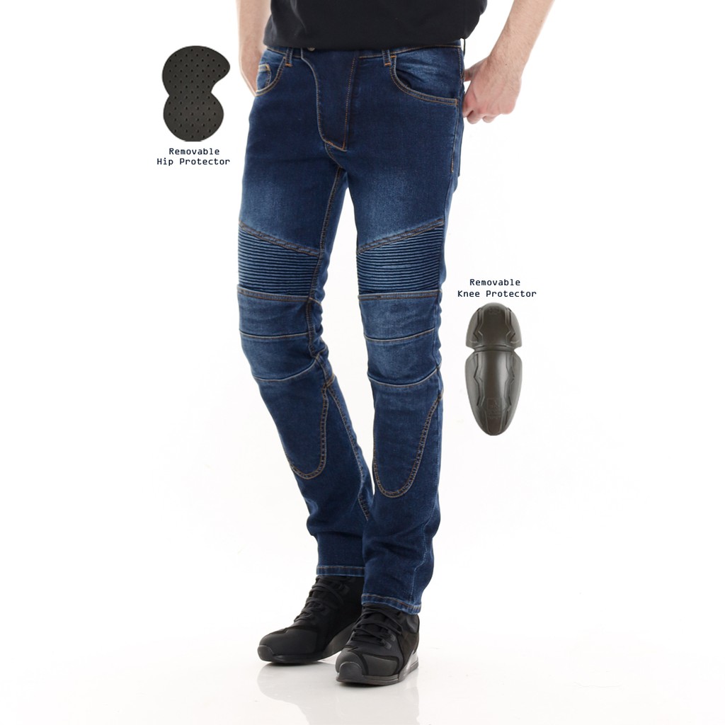 Celana Motor Sky Denim Aragon Blue