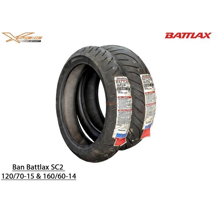 Ban Battlax Sc2 Rain Xmax 250 Depan 120/70 15 Dan Belakang 160/60 14 Terlaris