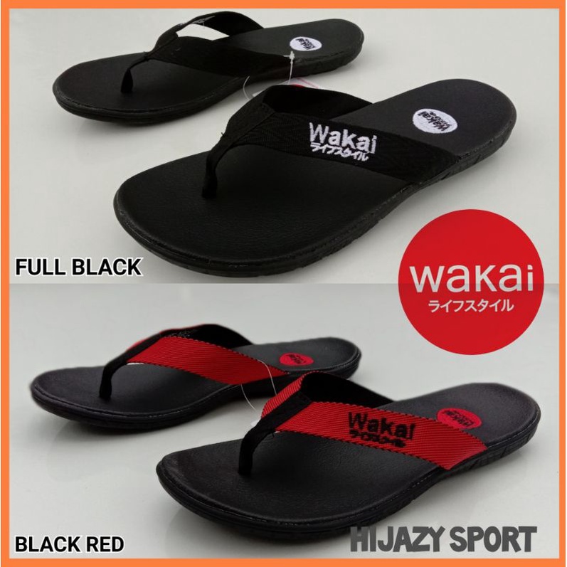 SANDAL JEPIT WAKAI PRIA DAN WANITA CASUAL SENDAL SANTAI OUTDOOR RINGAN TERLARIS SANDAL COUPLE COWOK