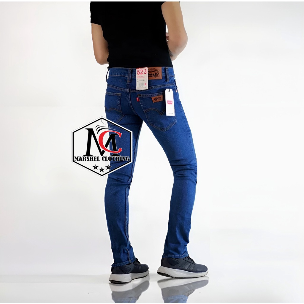 RCL Celana Jeans Pensil Navy Pria panjang Skinny Slim Fit Pensil Melar / Celana Jeans Pria Panjang Skinny Slim Fit Panjang Melar Original Premium