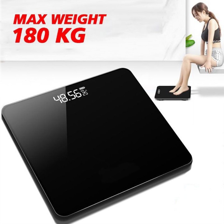 Timbangan Hitam - Timbangan Badan Digital Max 180kg