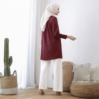 Tunik Polos Fenomenal Bahan Toyobo Fodu Premium Halus Adem