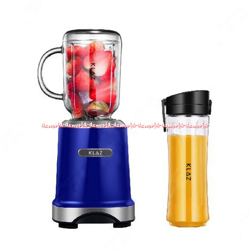 Klaz Stand Blender Juicing For Travel Blue Sport 600ml Dengan Botol Minum Jug Bottle