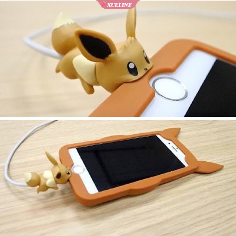 Pelindung Kabel Charger USB Bentuk Anime Pokemon Pikachu Untuk iPhone