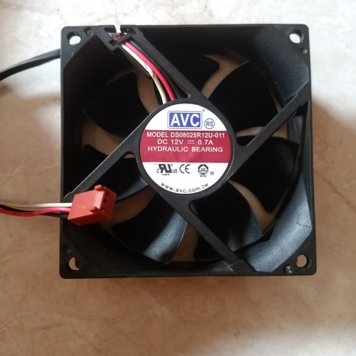 Eklusif Fan 8Cm Original Avc Ds08025R12U 12V 3Pin Murah