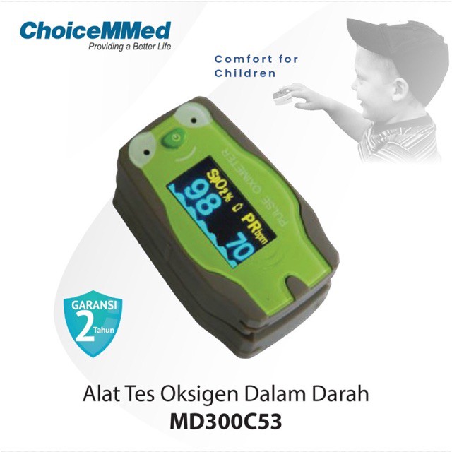 Oximeter Anak/ChoiceMMed MD300C53/Saturasi Oksigen Anak