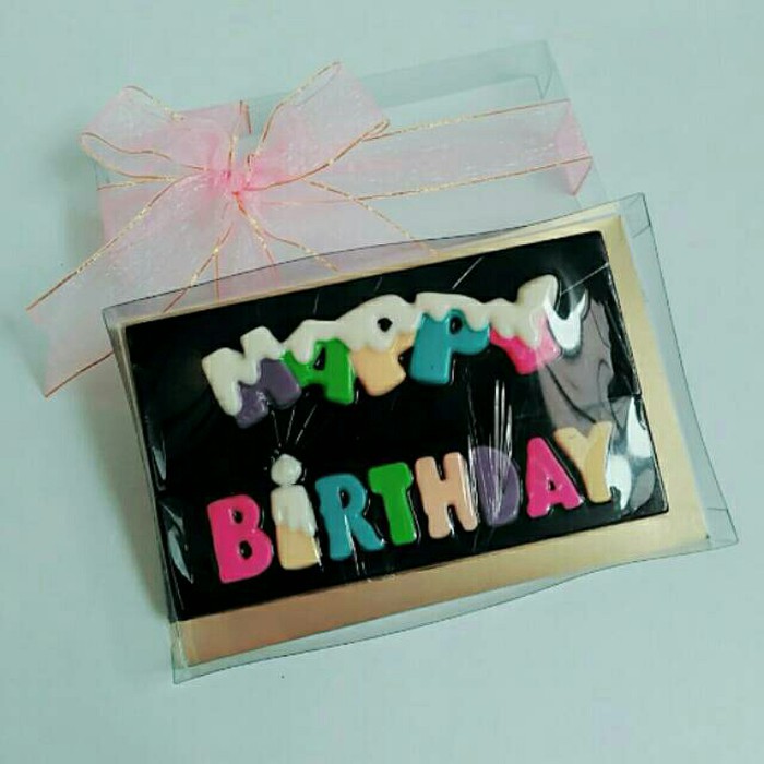 

coklat praline blok happy birthday