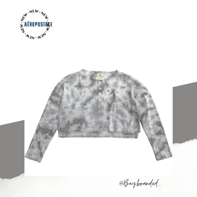 AEROPOSTALE TIE-DYE CROP LONGSLEEVES
