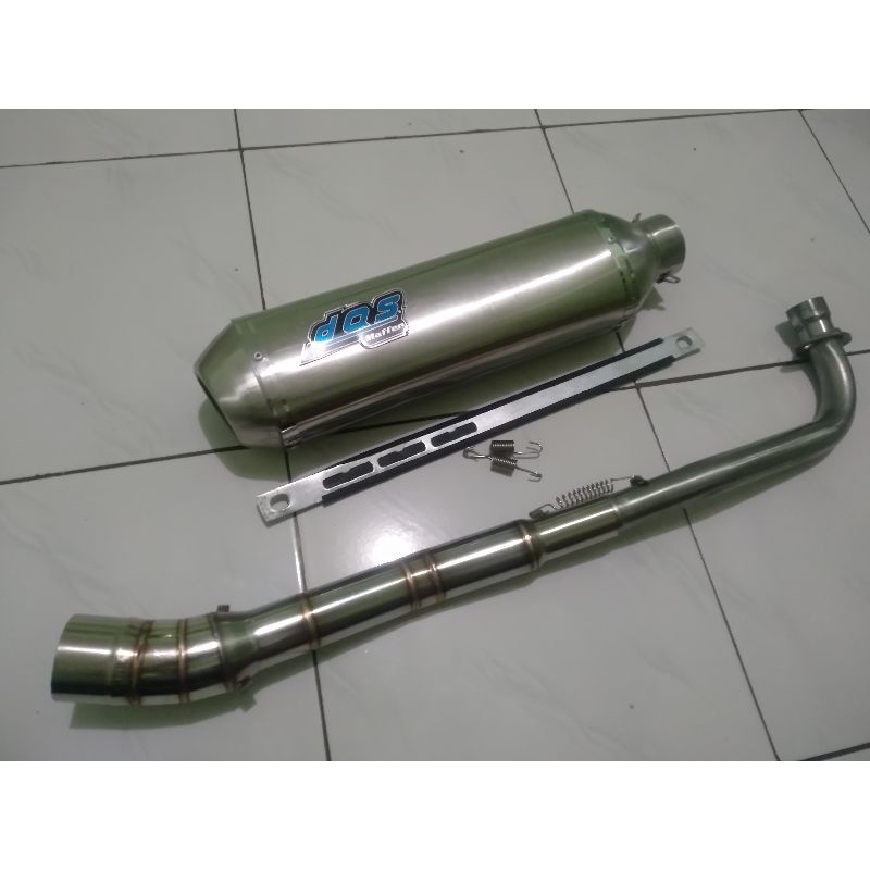 Knalpot DOS kapsul untuk motor C70 grand vega Jupiter supra