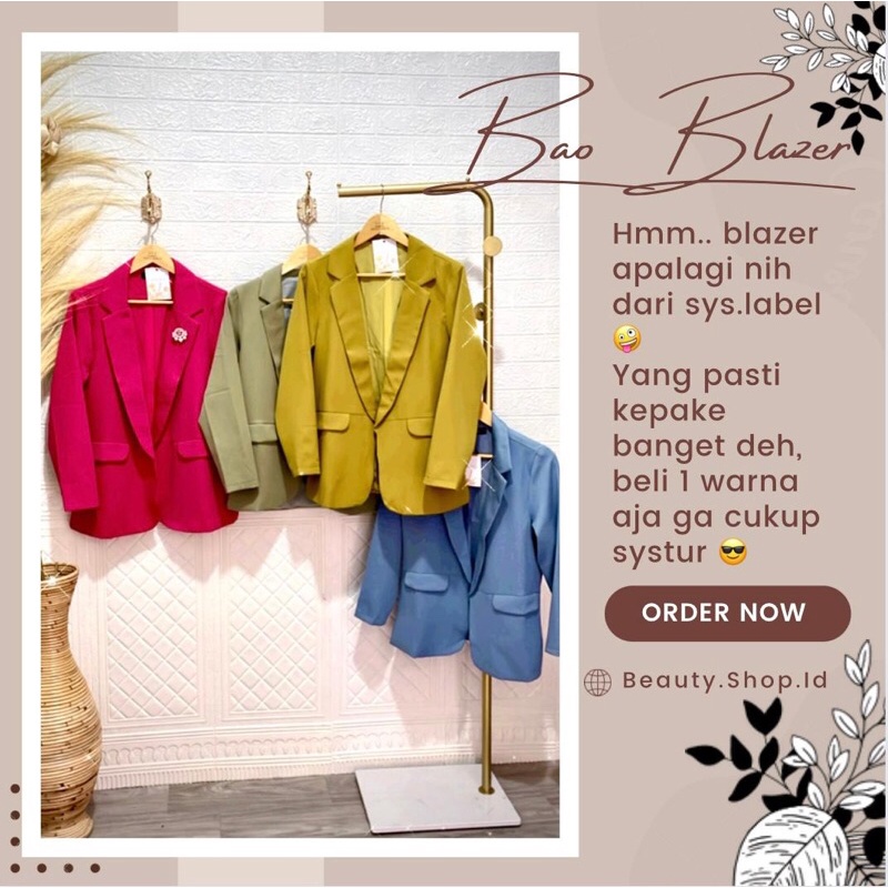 Bao Blazer - Blazer Wanita - Outer Blazer Premium - Ada Furing F3