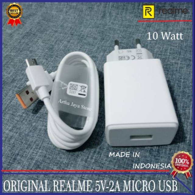 Charger Realme C1 C2 Realme C3 ORIGINAL 100% Micro USB