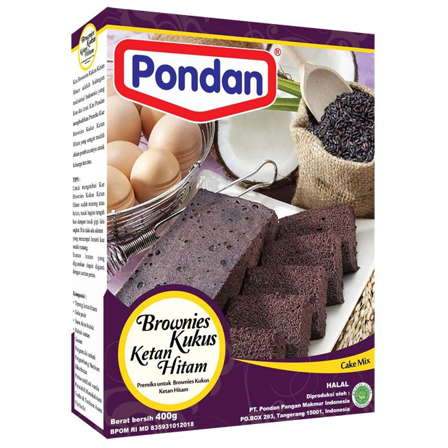 

Pondan Brownies Kukus Ketan Hitam 400 Gram