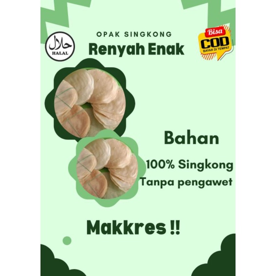 

OpakSingkongKhasKendalManisGurihRenyah