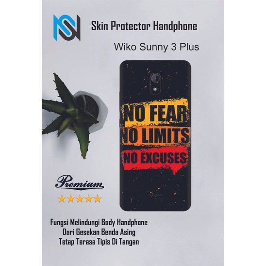 2pcs Garskin HP Wiko Sunny 3 plus Motif iu - Custom motif via chat