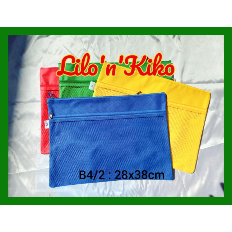 

map dokumen retsleting jaring / zipper bag b4/2 slt