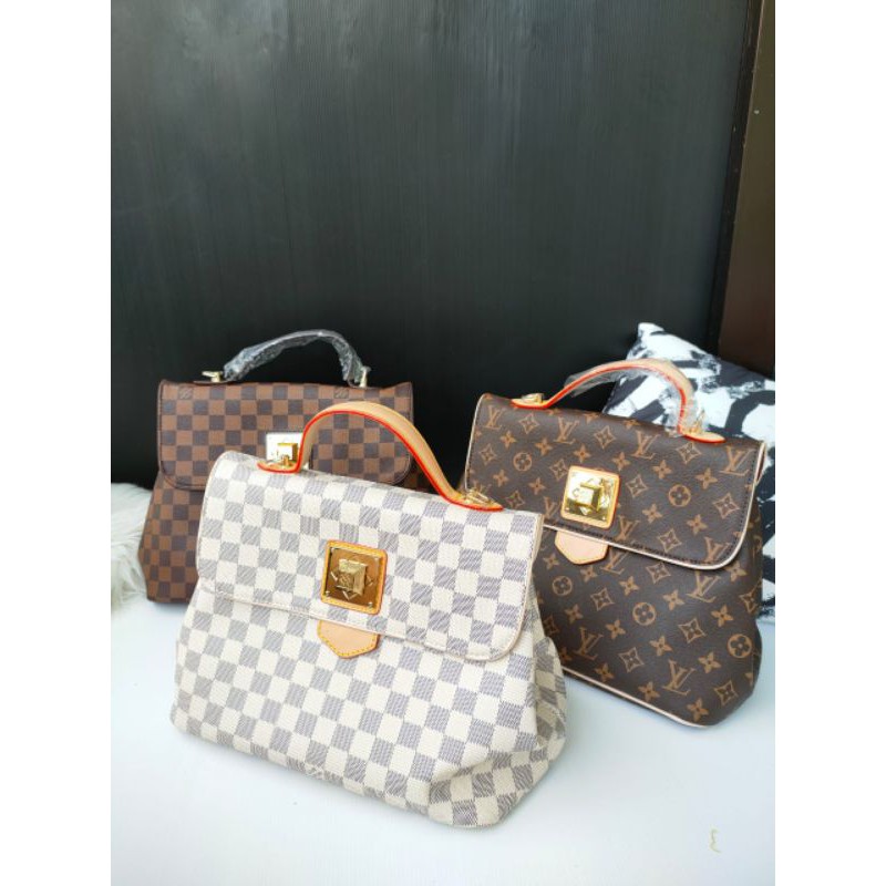 

FASHIONMONO/ DAMIER/AZUR (KULIT SERAP AIR) AD NO SERI 30*24*18 KELENGKAPAN TALI PANJANG