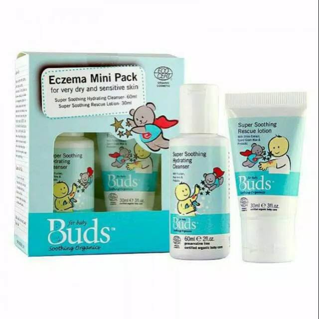 Buds Soothing Organics Eczema Rescue Kit Set/BDLTN059