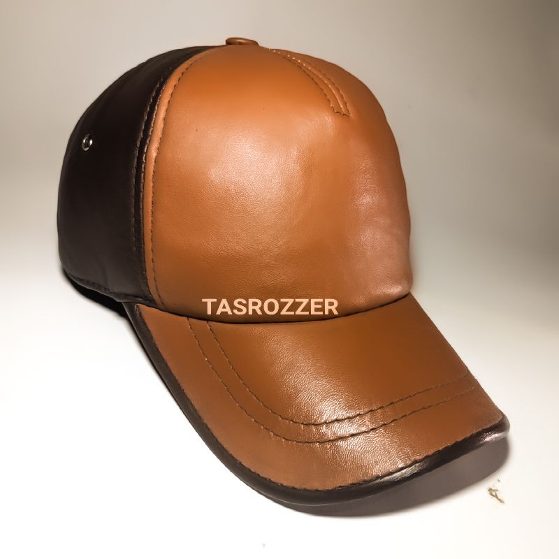 Topi kulit asli pria model keren