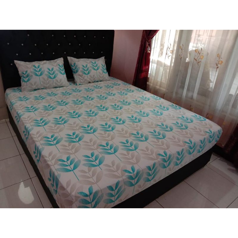 sprei motif daun