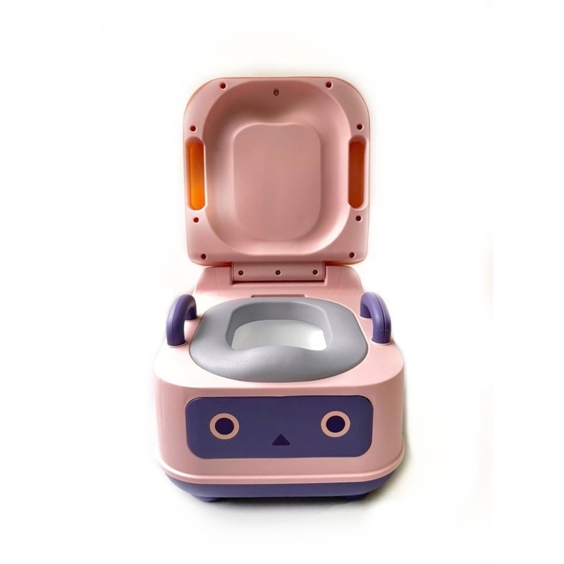 KURU Potty Training Robot Pispot Pipis BAB Anak Motif Robot Cowok Cewek Pispot Dengan tutup anti tumpah