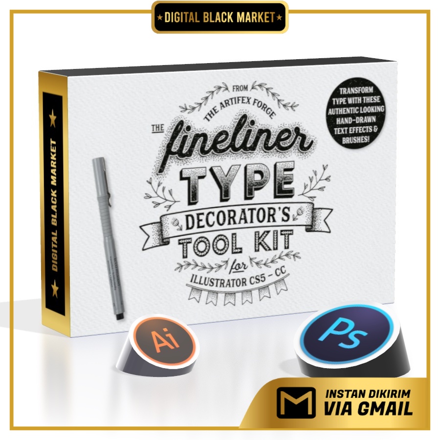 Fineliner Type Decorators Tool Kit