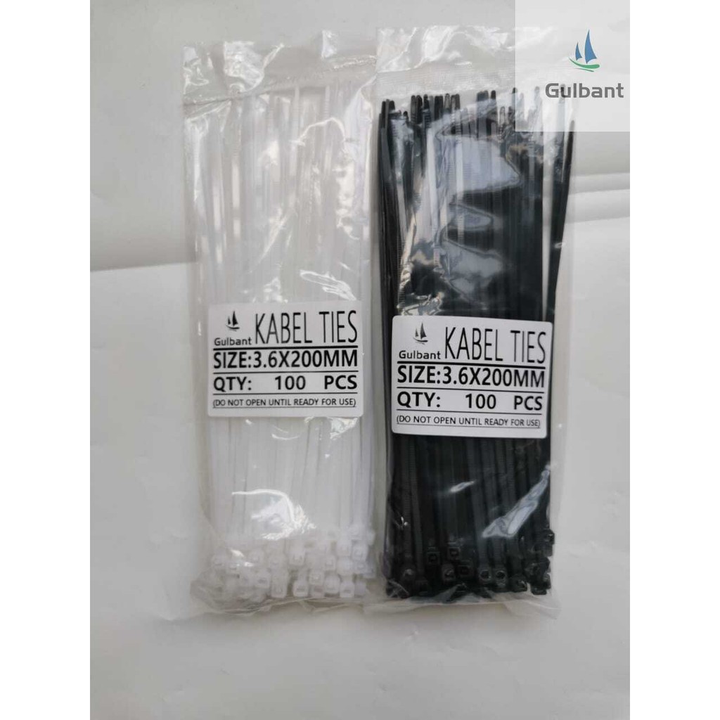 

Kabel Ties Cable Tie 3.6 x 200mm (20cm) CV 200 Kualitas baik
