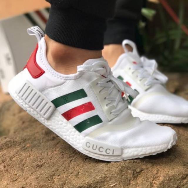 Adidas NMD R1 PK x Off White Gucci Green Red Green