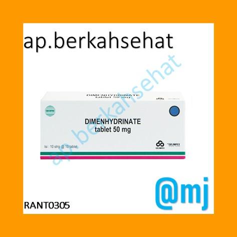 DIMENHYDRINATE 50MG KEMASAN BOX