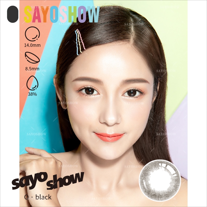 SAYOSHOW 1 PCS/SEBELAH MATA ( HANYA 1 PCS ) - Softlens O Seri Normal, Minus 1.00 S/D 8.00 (14 mm)