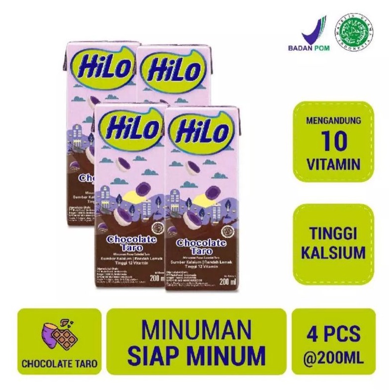 

HiLo Chocolate Taro Ready to Drink 200ml (4pcs)