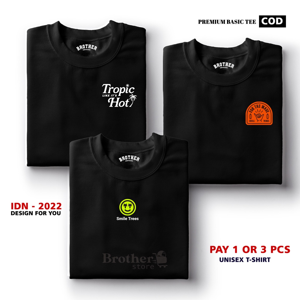 BUY 1 OR 3 PCS ( PROMO COD ) BROTHER STORE / Kaos Distro100% Catoon Combed 30s / ArticelTSF1